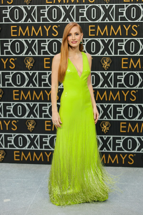 Jessica Chastain at 75th Primetime Emmy Awards in Los Angeles, January 2024