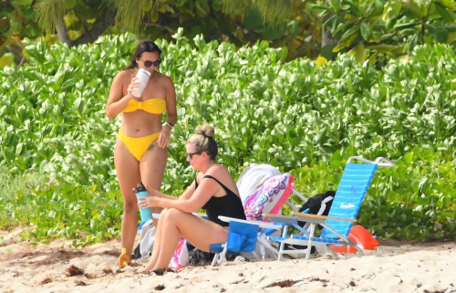 Jodi Albert in a Yellow Bikini at Beach in Barbados, January 2024 2