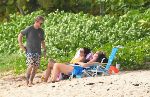 Jodi Albert in a Yellow Bikini at Beach in Barbados, January 2024 4