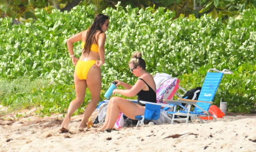 Jodi Albert in a Yellow Bikini at Beach in Barbados, January 2024 6