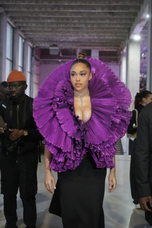 Jordyn Woods Arrives at Robert Wun Fashion Show in Paris, January 2024 1