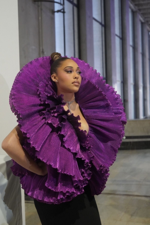 Jordyn Woods Arrives at Robert Wun Fashion Show in Paris, January 2024 3