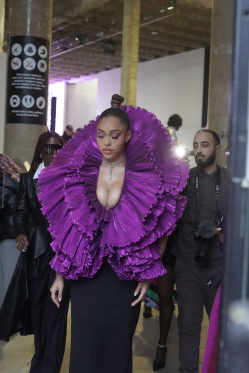 Jordyn Woods Arrives at Robert Wun Fashion Show in Paris, January 2024 4