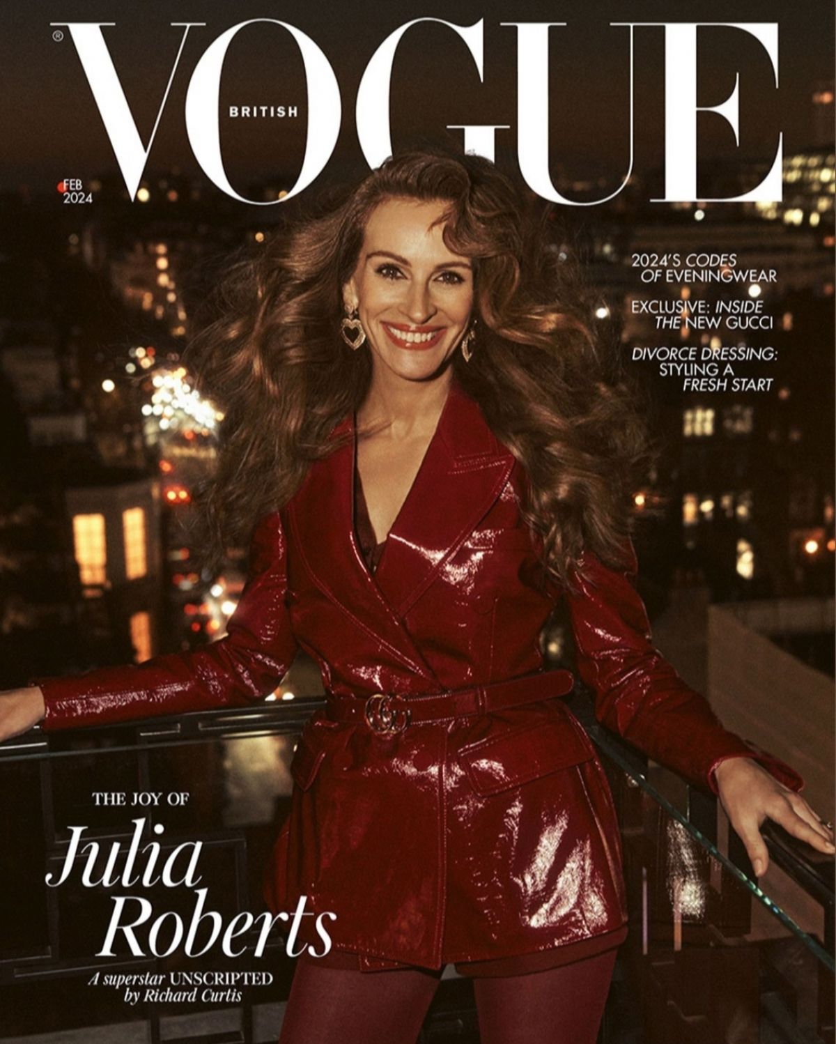 Julia Roberts for Vogue UK Magazine, February 2024