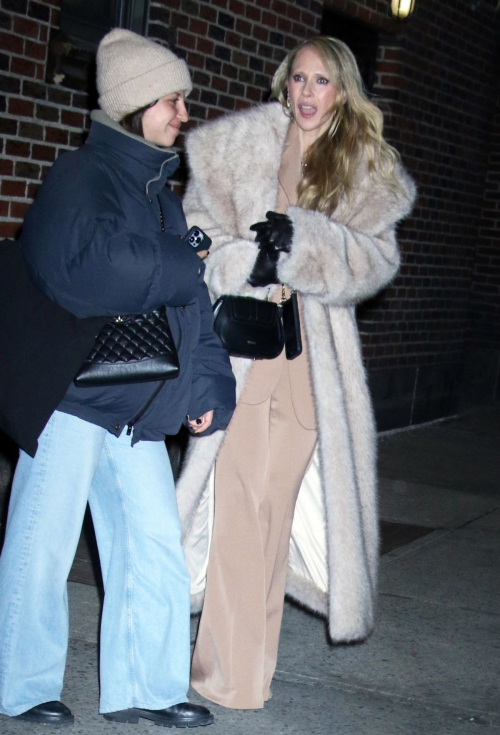 Juno Temple Arrives at Late Show with Stephen Colbert in New York, January 2024 5