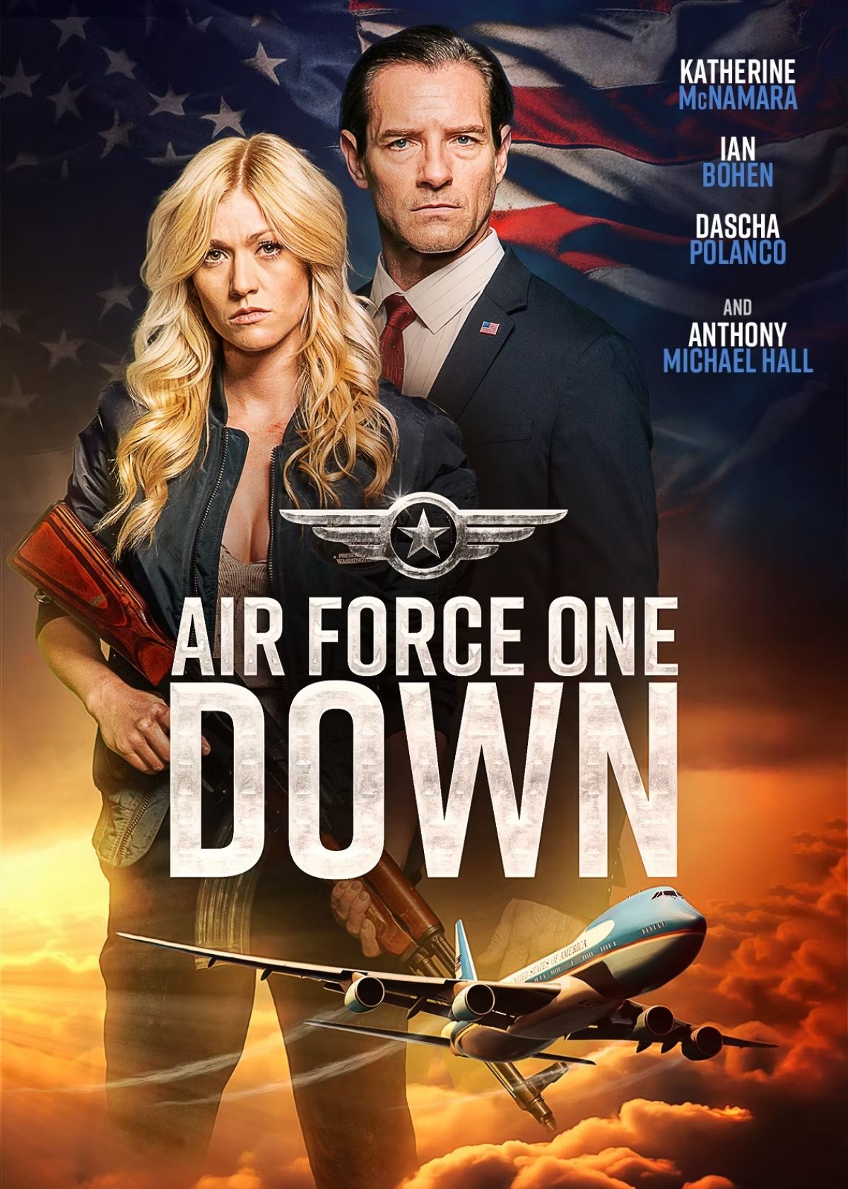 Katherine McNamara in Air Force One Down Poster and Trailer, January 2024