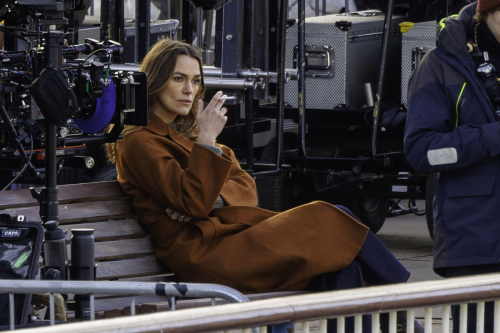 Keira Knightley on the Set of Netflix Thriller Black Doves, January 2024 9