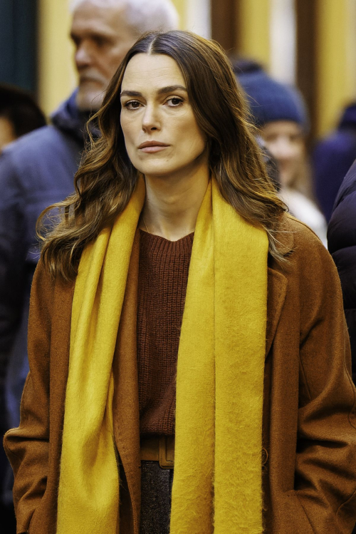 Keira Knightley on the Set of Netflix Thriller Black Doves, January 2024 2