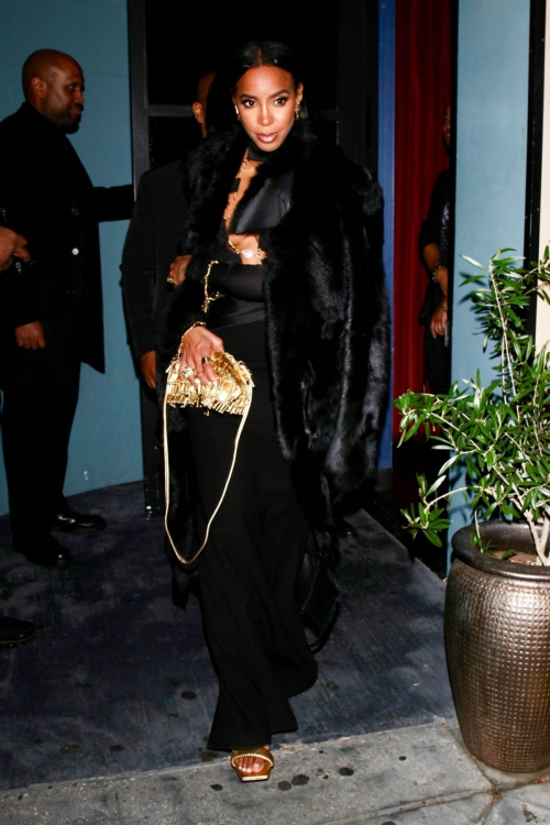 Kelly Rowland Arrives at The Fleur Room, January 2024