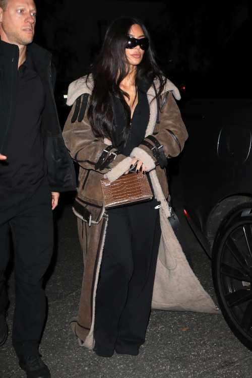 Kim Kardashian at Saints Basketball Game, January 2024