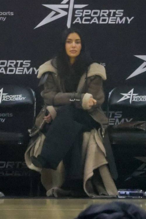 Kim Kardashian at Saints Basketball Game, January 2024 4