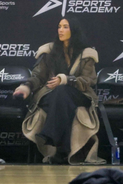 Kim Kardashian at Saints Basketball Game, January 2024 5