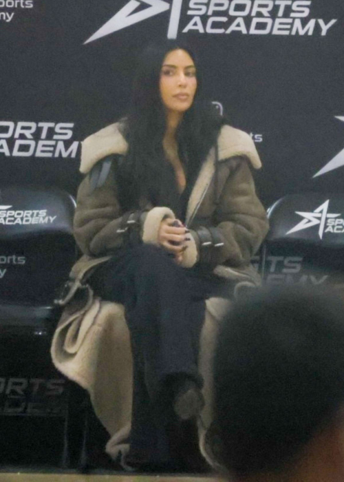 Kim Kardashian at Saints Basketball Game, January 2024 6