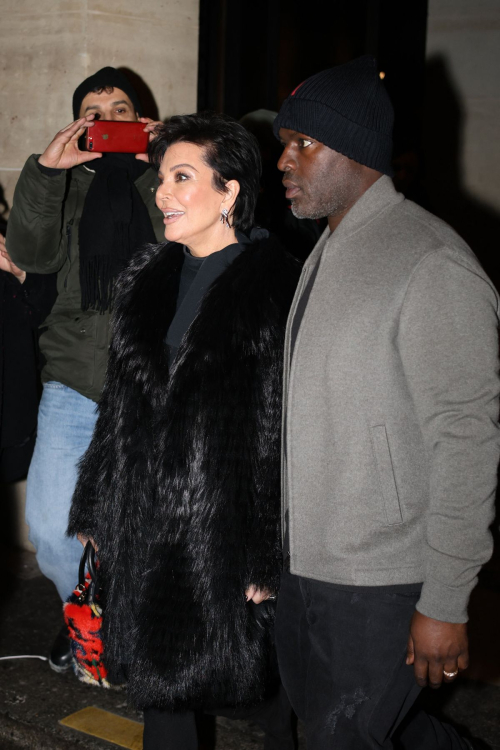 Kris Jenner and Corey Gamble on Dinner Date in Paris, January 2024 6