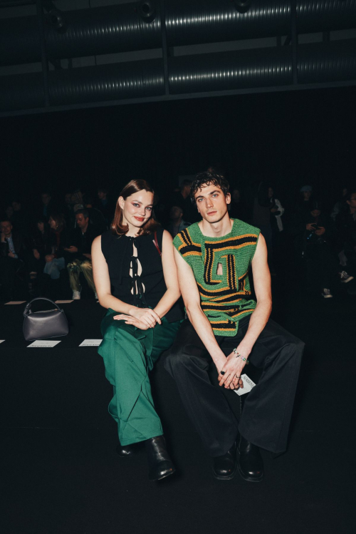 Kristine Froseth at JW Anderson Fashion Show Milan Menswear Fall/Winter 2024-2025, January 2024 5