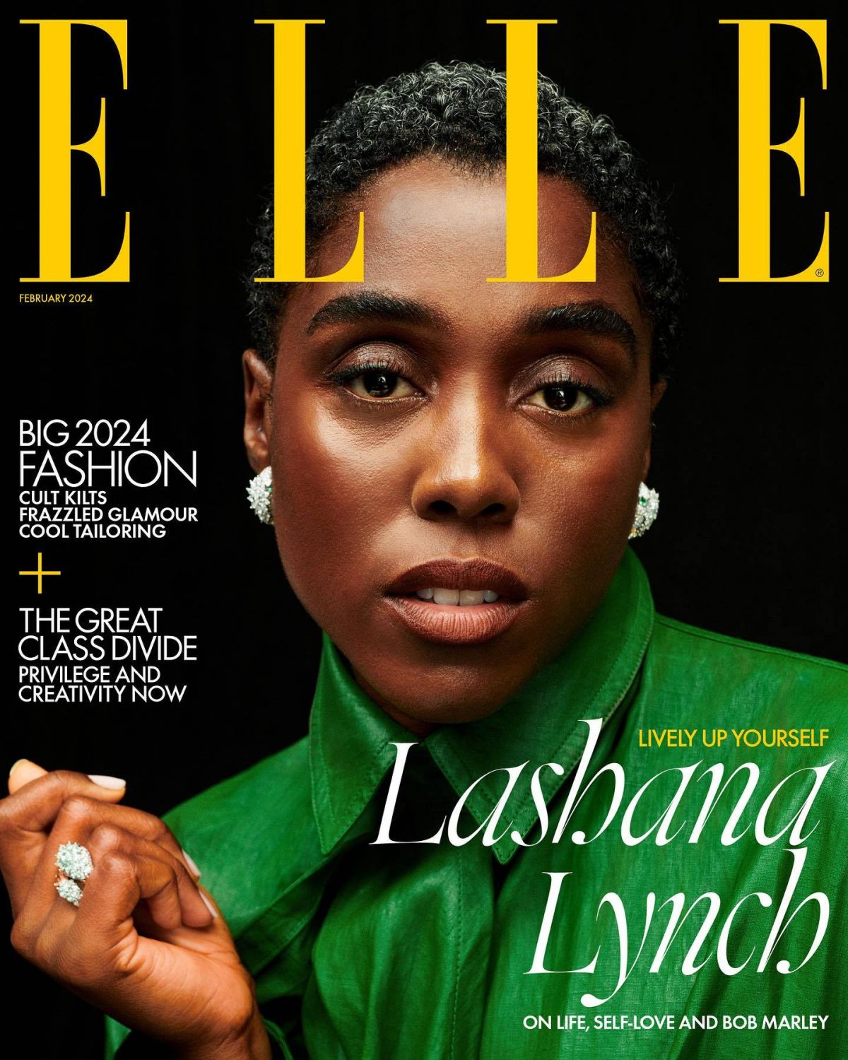 Lashana Lynch for Elle UK, February 2024