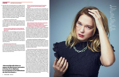 Lea Seydoux in Telerama Magazine, January 2024 3