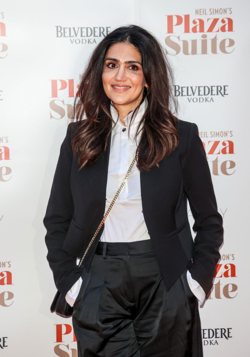 Leila Farzad at Plaza Suite Play Gala in London, January 2024