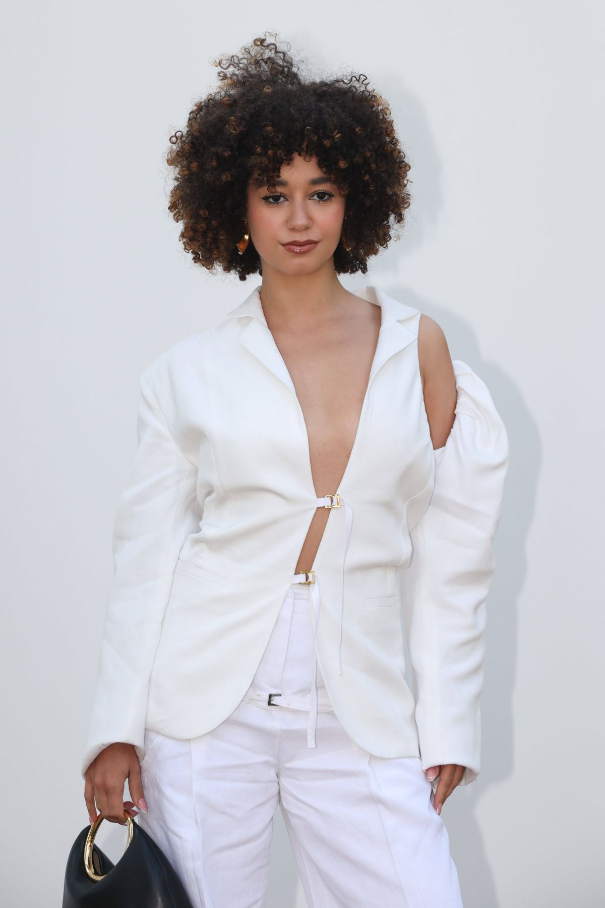 Lena Mahfouf at Jacquemus Show in Saint-Paul-De-Vence, January 2024