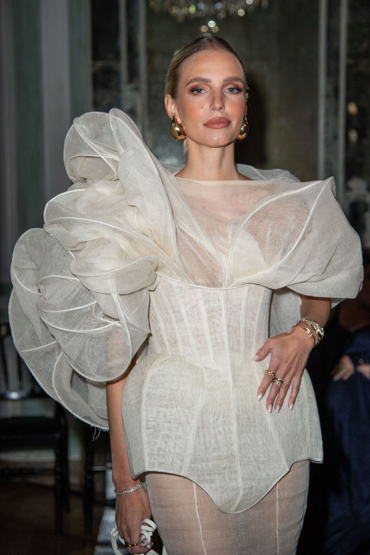 Leonie Hanne at Ashi Studio Haute Couture Show, January 2024