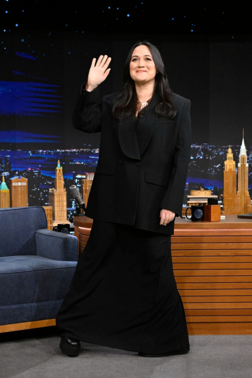 Lily Gladstone at Tonight Show Starring Jimmy Fallon in New York, January 2024 1