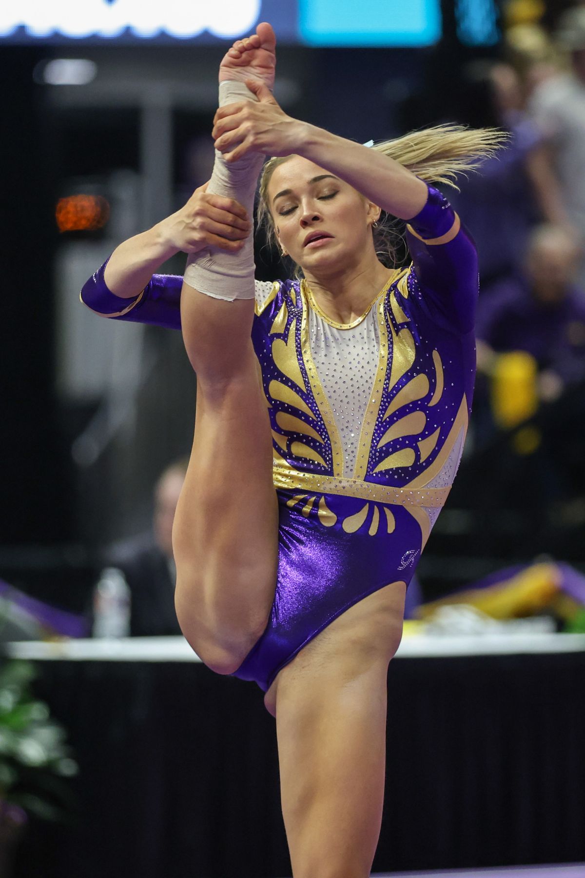 Livvy Dunne at Kentucky v LSU Gymnastics Meet in Baton Rouge, January 2024