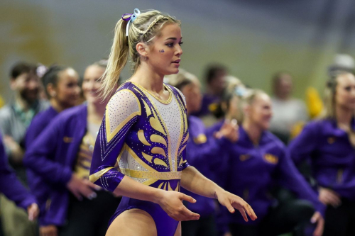 Livvy Dunne at Kentucky v LSU Gymnastics Meet in Baton Rouge, January 2024 1