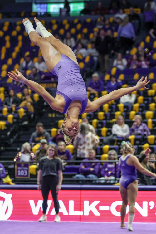 Livvy Dunne at Kentucky v LSU Gymnastics Meet in Baton Rouge, January 2024 3