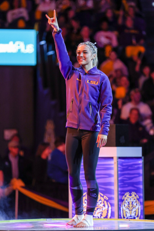 Livvy Dunne at Kentucky v LSU Gymnastics Meet in Baton Rouge, January 2024 6