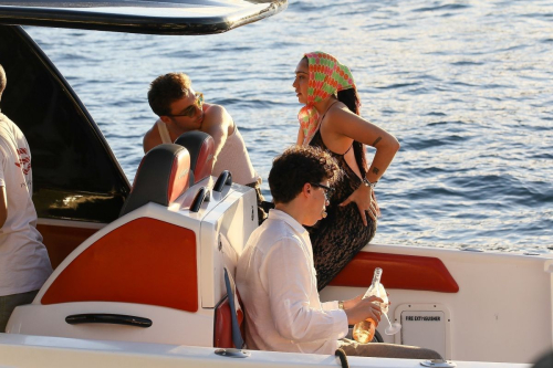 Lourdes Leon on New Year’s Eve Boat Ride in St. Barts, December 2023 2