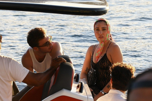 Lourdes Leon on New Year’s Eve Boat Ride in St. Barts, December 2023 4