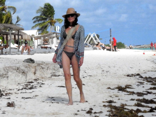 Luann de Lesseps in Bikini at a Beach in Tulum, January 2024 2