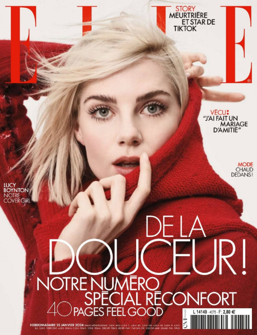 Lucy Boynton in Elle Magazine, January 2024