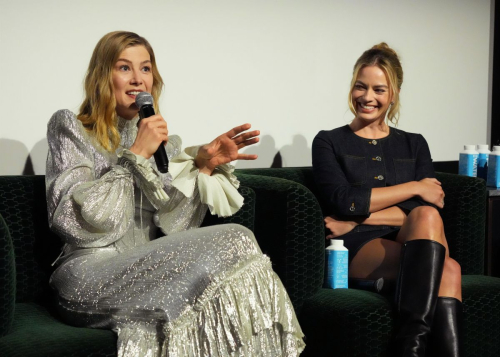 Margot Robbie, Rosamund Pike, and Emerald Fennell at Saltburn Q&A Screening in Los Angeles, January 2024 3