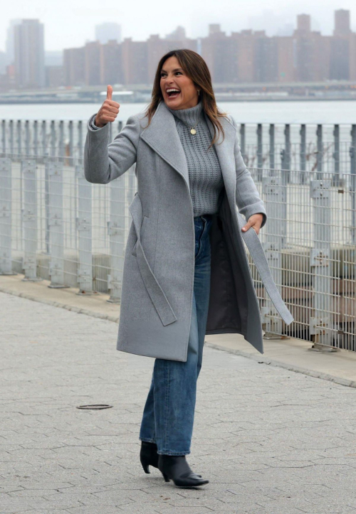 Mariska Hargitay on Set of Law & Order: SVU, Manhattan, January 2024 5