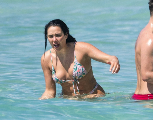 Marnie Simpson in Bikini at Beach in Barbados, January 2024 1