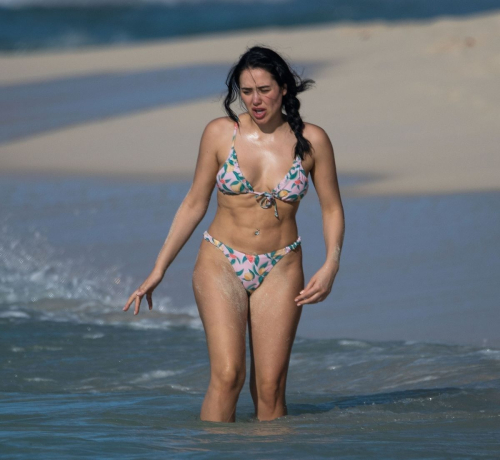 Marnie Simpson in Bikini on the Beach in Barbados, January 2024 3