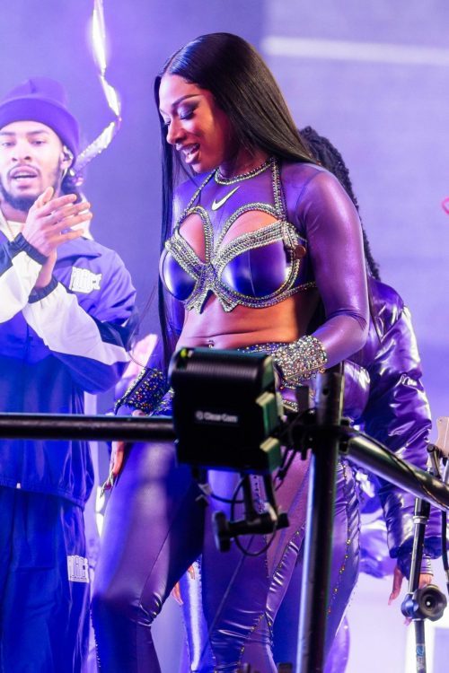 Megan Thee Stallion Performs at Times Square New Year’s Eve, December 2023 1