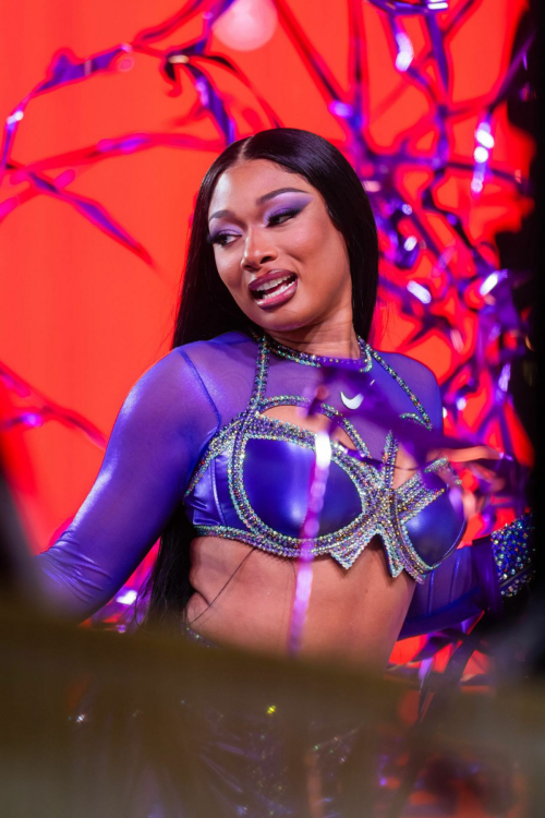 Megan Thee Stallion Performs at Times Square New Year’s Eve, December 2023 5