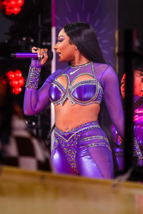 Megan Thee Stallion Performs at Times Square New Year’s Eve, December 2023 7