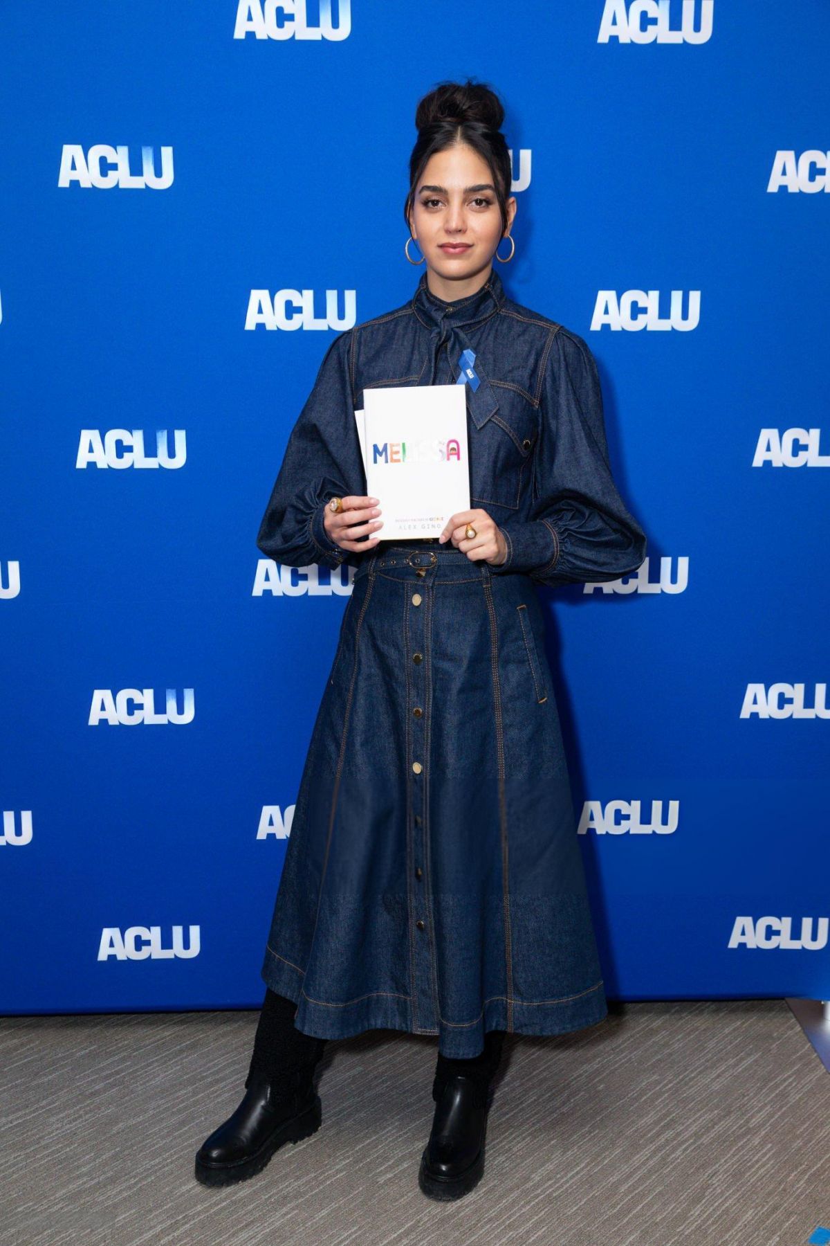 Melissa Barrera at IndieWire Sundance Studio in Park City, January 2024