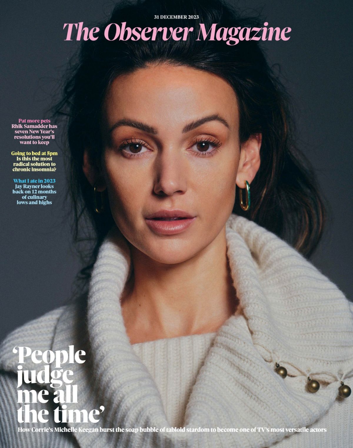 Michelle Keegan in The Observer Magazine, December 2023