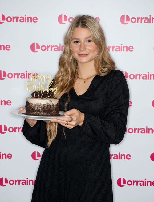 Mollie Pearce at Lorraine TV Show in London, January 2024