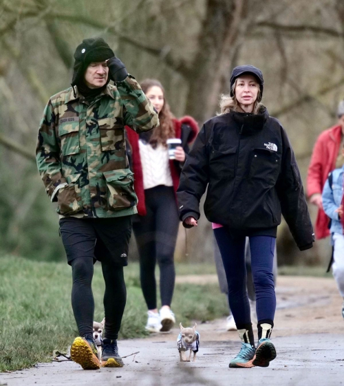 Natalie Appleton and Liam Howlett Out with Their Dogs in London, January 2024 5