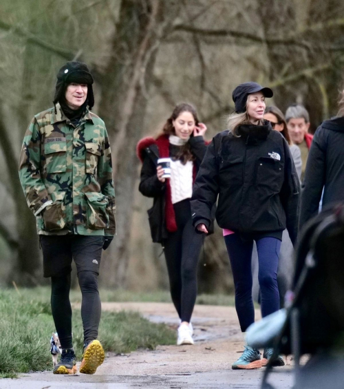 Natalie Appleton and Liam Howlett Out with Their Dogs in London, January 2024 6