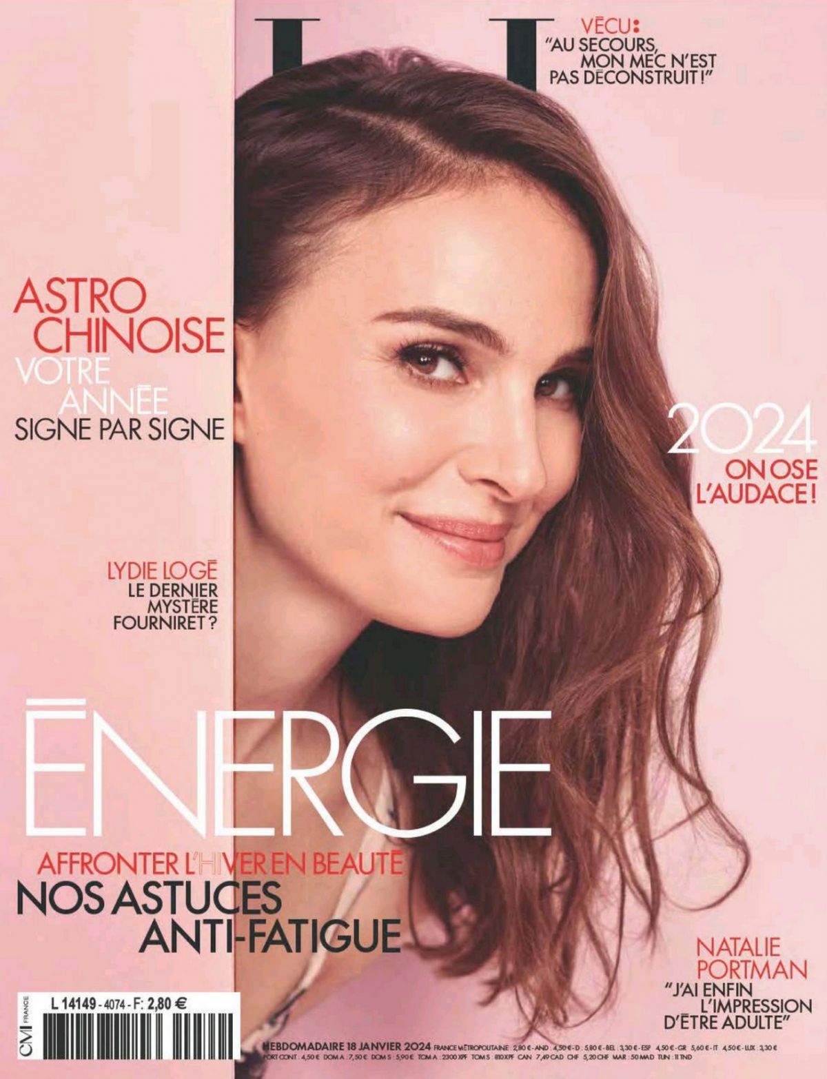 Natalie Portman in Elle France, January 2024