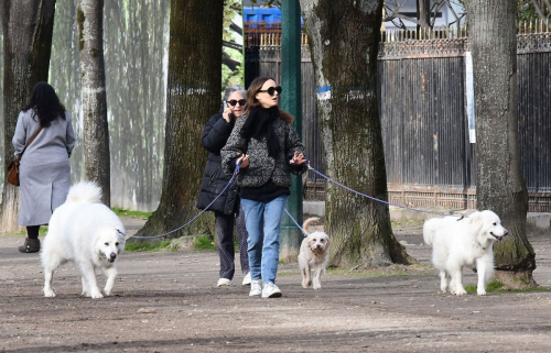 Natalie Portman Out with Her Dogs on Champ-de-Mars Gardens in Paris, January 2024 4