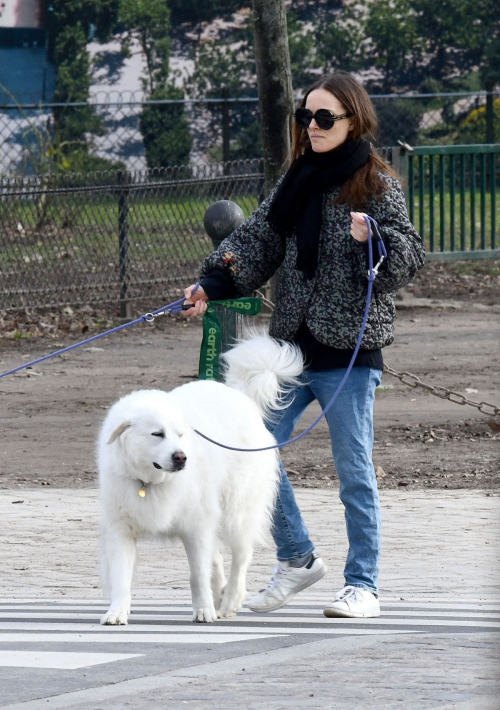 Natalie Portman Out with Her Dogs on Champ-de-Mars Gardens in Paris, January 2024 5