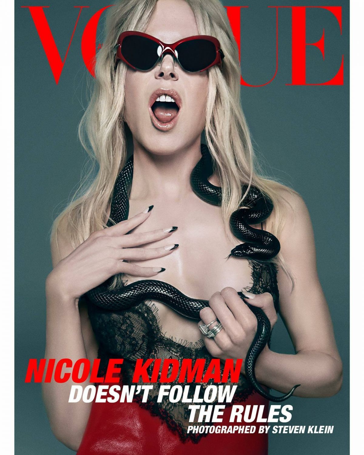 Nicole Kidman Featured on Cover of Vogue Australia, February 2024