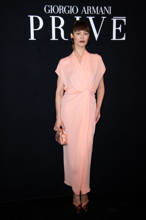 Olga Kurylenko at Giorgio Armani Prive Haute Couture Show, January 2024 2